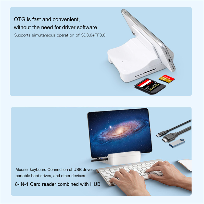 Bakeey-8-in-1-USB30-Hub-Docking-Station-mit-USB303--PD100W-USB-C--4K30Hz-HD--USB-C--TFSD-Multi-ports-2016689-4